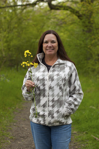 Mom with the Rapeseed Flower