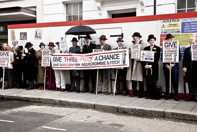 The Chap Protest - Savile Row - Abercrombie & Fitch