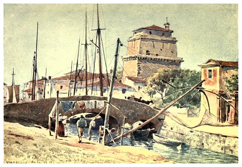 014-Puerto de Viareggio-Sketches on the old road through France to Florence-1905- Alexander Henry Hallam Murray
