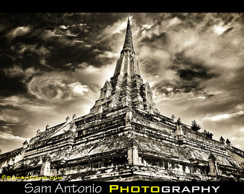 Wat Phu Khao Thong - Ayutthaya, Thailand by Sam Antonio Photography