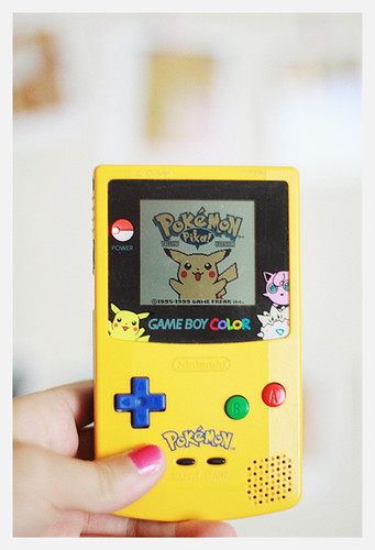 gameboy yellow by Gaby J Photography