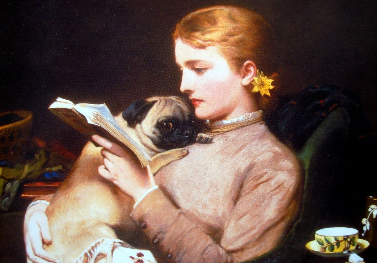 Blond and Brunette by Charles Burton Barber, 1879