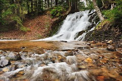 Morgan Falls - (Morgan Creek)  Marquette , Michigan by Michigan Nut