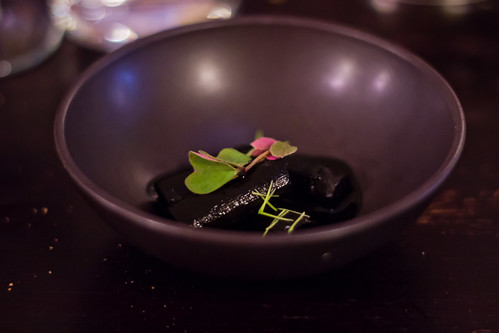 Squid Ink and Asparagus at Le Chateaubriand