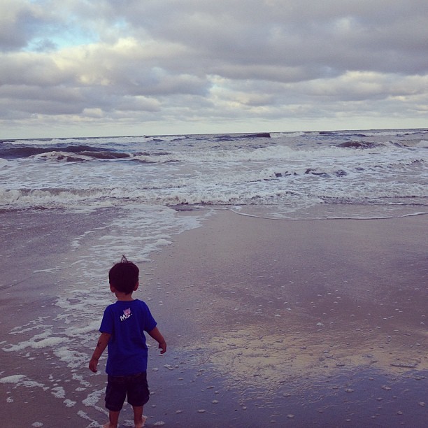 Aden at the beach