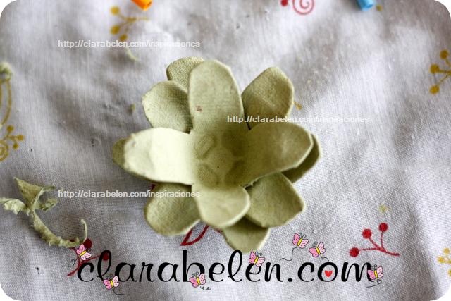 Como hacer flor de loto embalaje o cartones de huevo