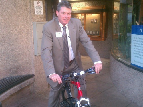 Look at the sweet ride @FormanForTempe is sportin' at the #Tempe council chambers tonight! :)