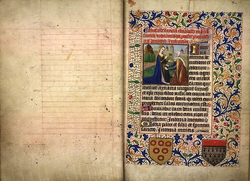 001-Misa de Santa Isabel--folio 1 -Heures d'Isabeau de Roubaix- Bibliothèque numérique de Roubaix  MS 6