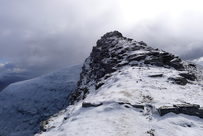 The summit ridge of Sgurr
Choinnich
