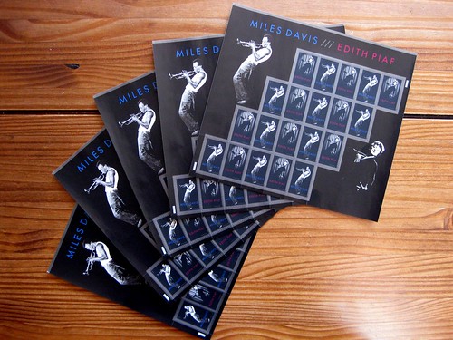 New Miles Davis/Edith Piaf stamp sheets