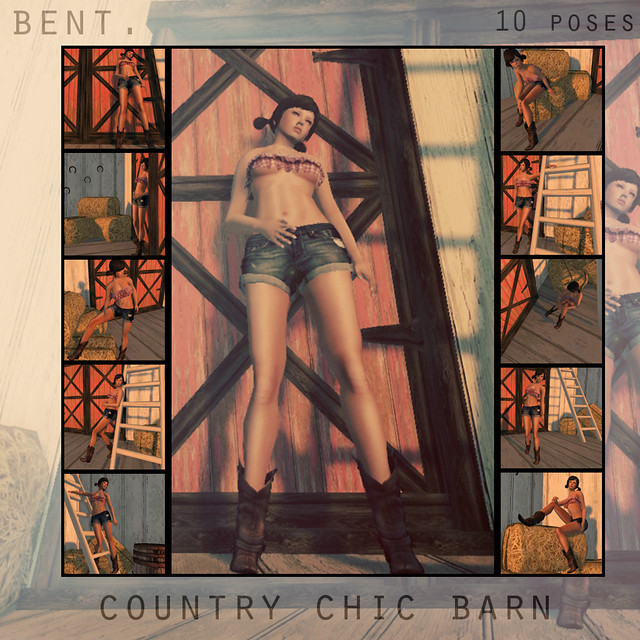 BENT. Country CHIC barn prop