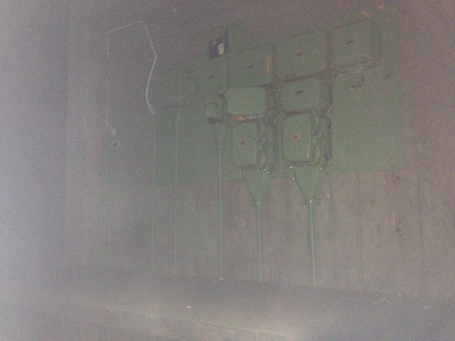 Inside bomb shelter