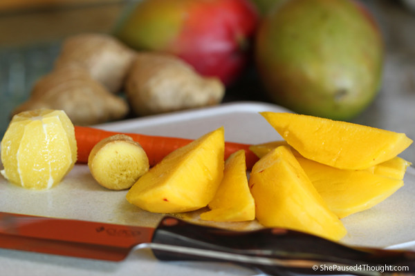Mango ingredients for Spicy Mango Juice