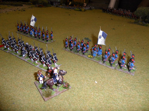 French Grenadiers mark British advance