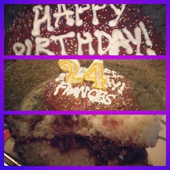 May 13, 2012 - birthday with the fam, delish cake made by seester!