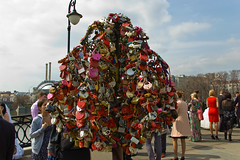 Cadenas d'amour sur le Pont Luzhkov ou Bridge of Love
