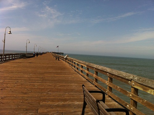 at the pier