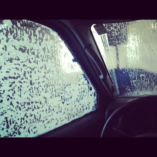 The perfect time to return a bunch of emails is in the carwash