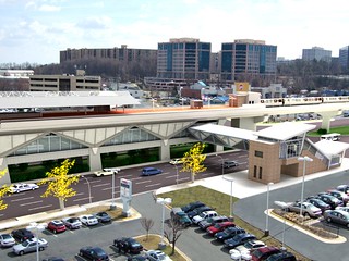 Tysons West Metro station, now under construction (by: Fairfax County)