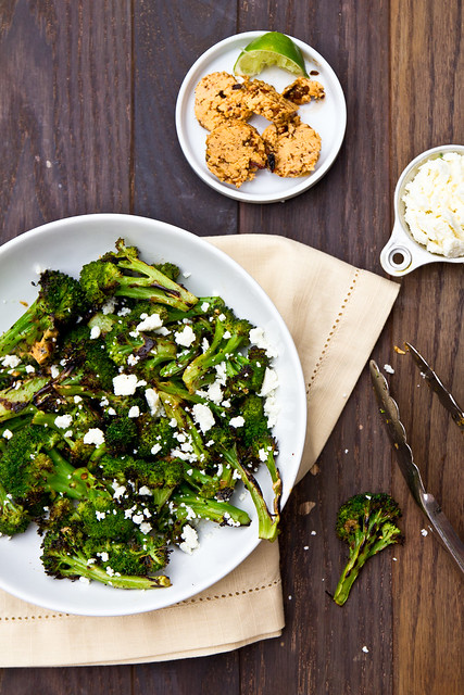 Grilled Broccoli with Chipotle-Lime Butter