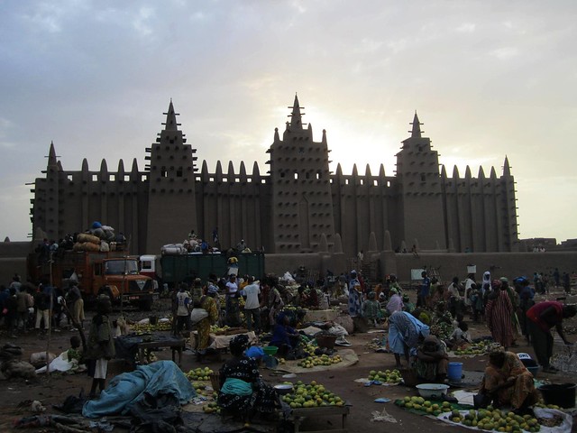 La gran mezquita de barro de Djenne