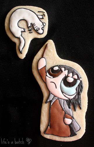 Mad-Eye Moody & Ferret Draco Potterpuff Cookies.