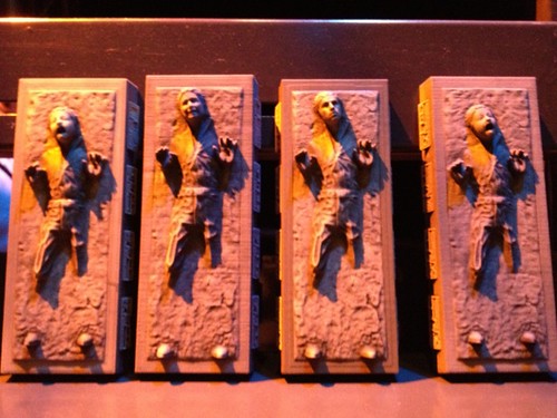 A closer look at a few carbonite figurines. Will be mine... Eventually. #fb