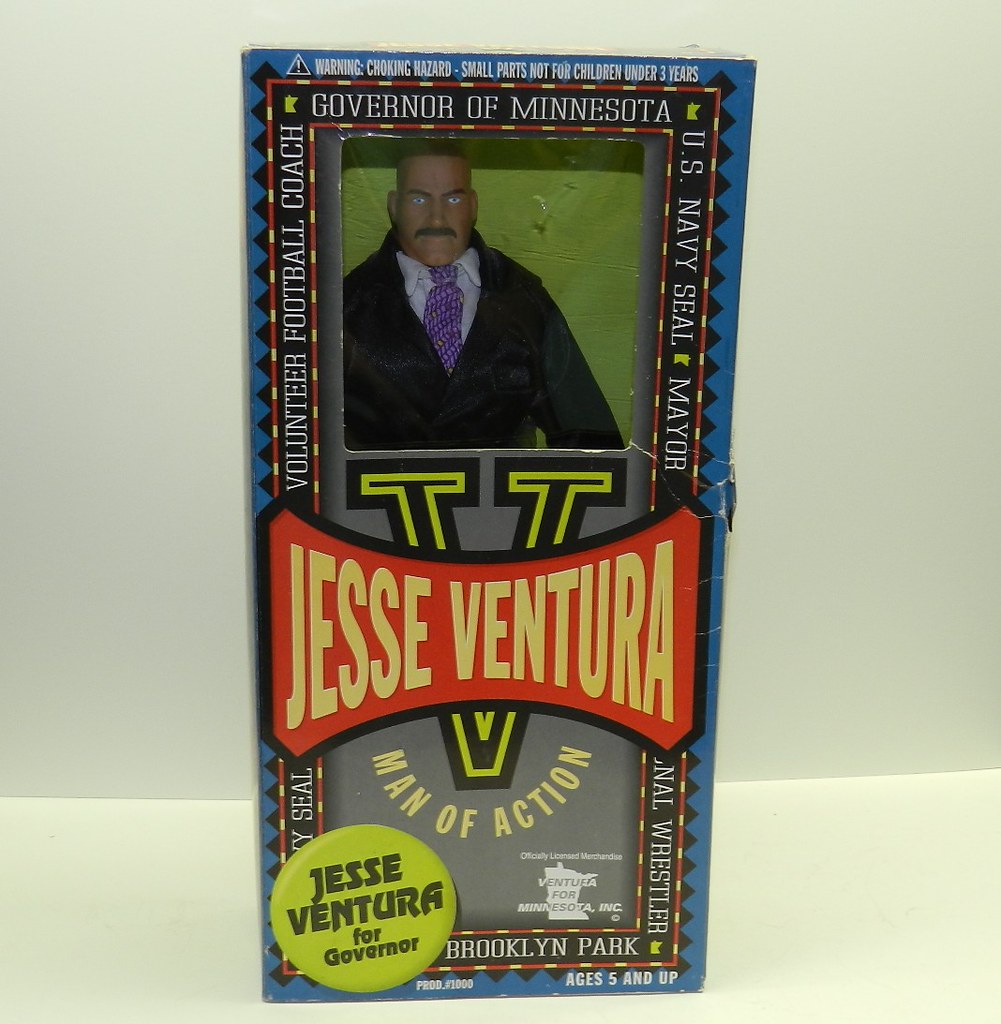 Jesse Ventura 12 Inch Action Figure Navy Seal Minnesota Governor A74 for sale online 