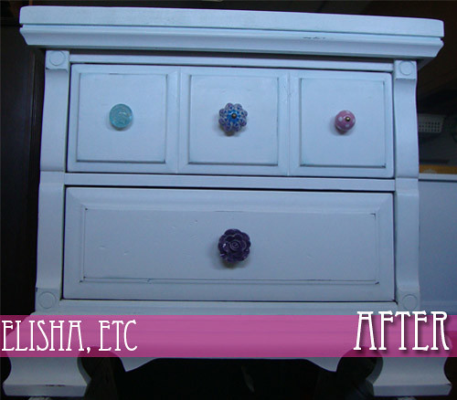 nightstand makeover after 2