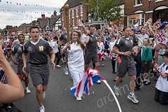 Olympic Torch in Newport, Shropshire