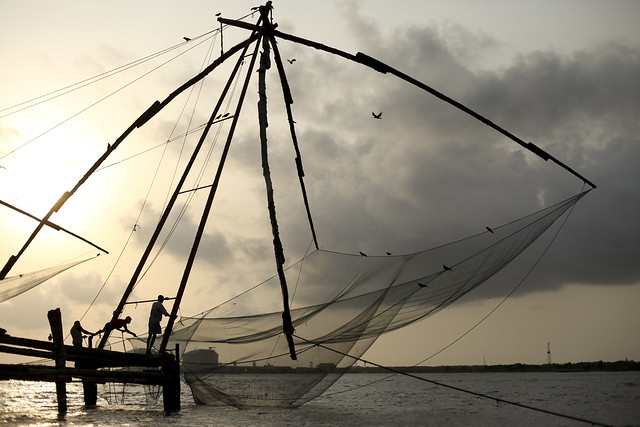 Chinese Fishing nets in Cohin