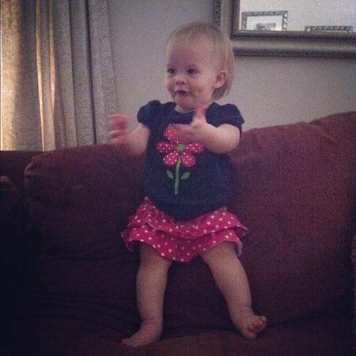 A little morning couch dancing.