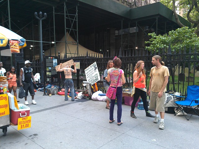 Occupy Wall Street sleep-in at Trinity Church