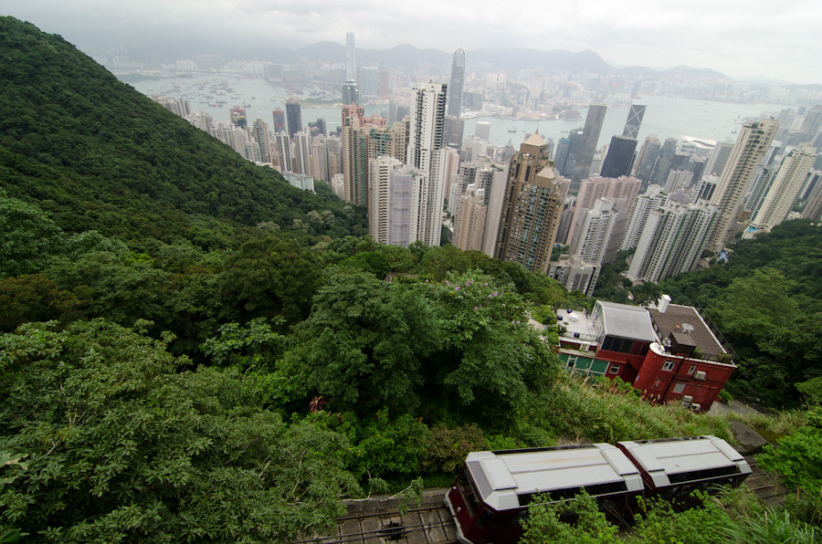 Один день недельного путешествия в Гонконг peak tram viewpoint