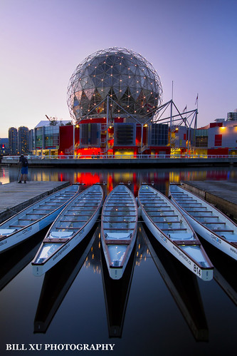 Sunset at Science World