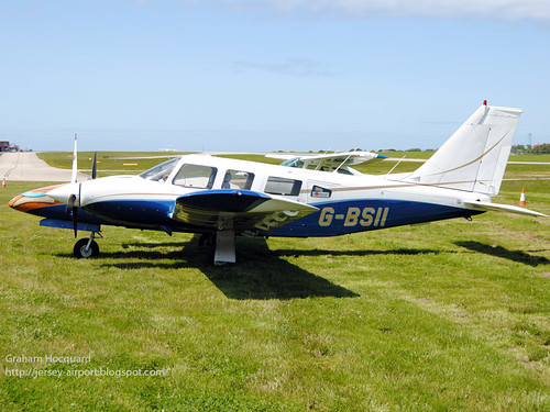 G-BSII Piper PA-34-200T Seneca by Jersey Airport Photography