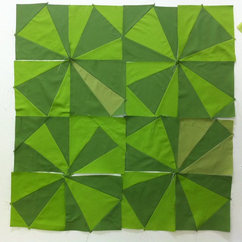 My first four block sets (16 blocks) at Denyse Schmidt's class