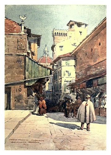 020-Florencia el Duomo desde el Ponte Vecchio-Sketches on the old road through France to Florence-1905- Alexander Henry Hallam Murray