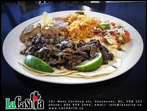 La Casita Gastown menu beef tacos