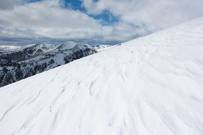 Wind-sculpted snow