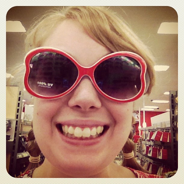 Almost bought these fantastic sunglasses from Target today. =p