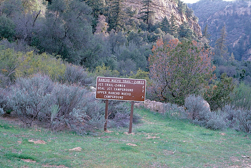 Rancho Nuevo trail head, June, 1985