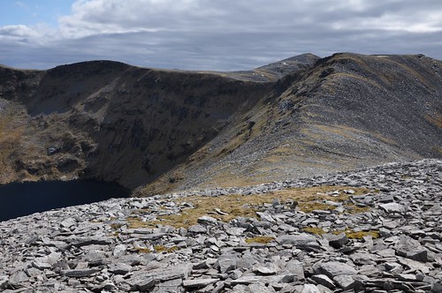 Ridge to point 761 with Meallan Liath Coire Mhic Dhughaill beyond