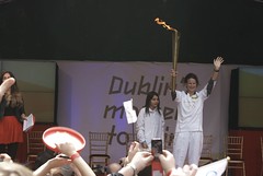 Olympic torch in Dublin