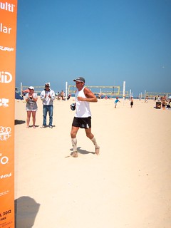 Sweeney finishes his 94th mile in the deep soft sand. Effing nutjob!