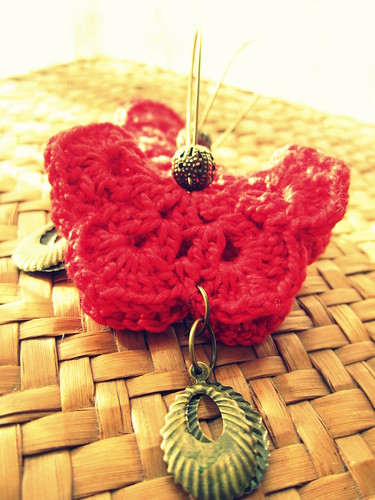 butterfly earrings by Bohemian Hooks