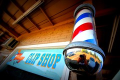 barber poles...
