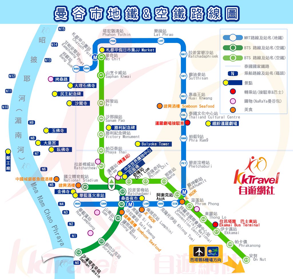 曼谷捷运地图