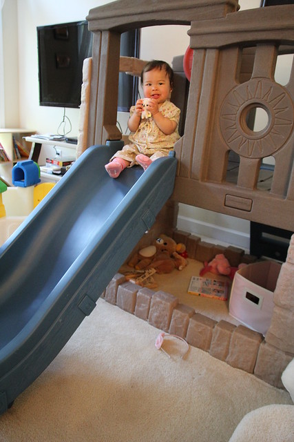 Mio on the slide