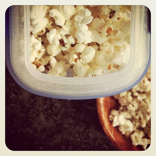 I just discovered how perfect a cereal container is for sweet n sour popcorn!